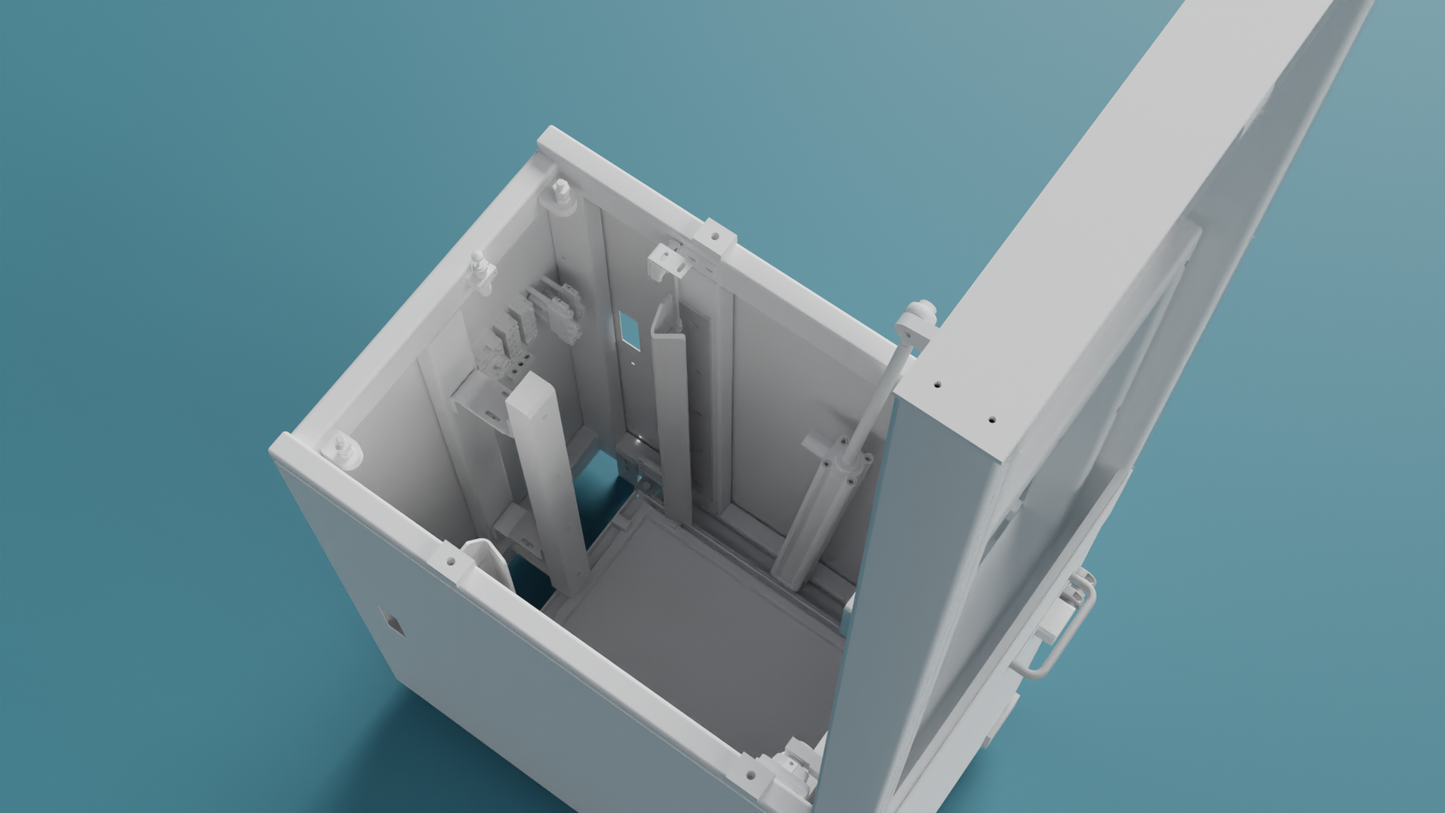 Be-/Entladeschacht für Bodenroller - unterbrechungsfrei